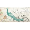 thumbnail image 2 of Phillip, Jamie 24x14 Black Ornate Wood Framed with Double Matting Museum Art Print Titled - Romantic Paris 2, 2 of 4