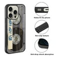 thumbnail image 2 of WIRESTER Shockproof Soft Rubber Cover Case for Apple iPhone 16 Pro 6.3" 2024, Retro Clear Cassette Tape Hip Hop, 2 of 5