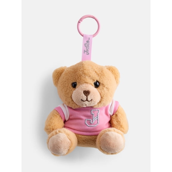 Justice Girls Plush Animal Bag Charm, Bear