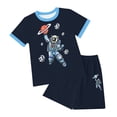 thumbnail image 4 of JUMEYU Little Boys Pajamas Soft Pajamas Kid Boys Clothes Short Sleeve 2pc Tee Pants Pjs Set Toddler Sleepwear Outfits Size 11-12 (Black,11-12 Years), 4 of 4