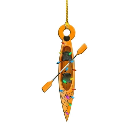 

Christmas Acrylic Ornaments Modern Vehicle Shape Tree Pendant