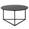 thumbnail image 2 of Henn&Hart Table Basse Ronde en Bronze Noir avec Plateau en Métal, 2 of 10