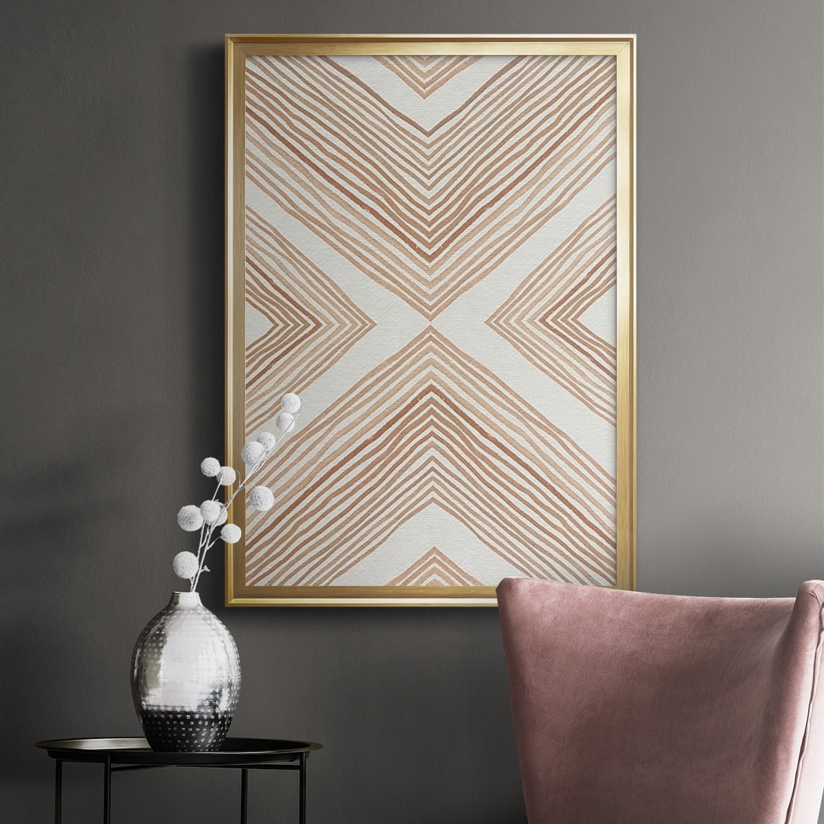 Diametric Clementine II Premium Framed Print, in Gold, Black, or Silver - Ready to Hang