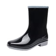 thumbnail image 2 of Botas de lluvia de tubo medio de moda para mujer, botas de lluvia antideslizantes de Pvc, zapatos de agua para mujer, zapatos de goma Wmkox8yii  ghj565, 2 of 3
