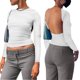 thumbnail image 4 of Camiseta De Verano Camisa de mujer Cami Top Y2K Style Backless Slim Fit Streetwear Traje (Blanco M) Cgtredaw Para estrenar, 4 of 7