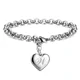 thumbnail image 1 of Pulsera de plata de ley 925 para hombre y mujer, cadena fina con 26 letras, abalorio de coraz贸n, joyer铆a bonita con personalidad para boda, regalo de fiesta, 20cm, 1 of 2