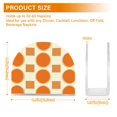 thumbnail image 4 of Yayeee Napkin Holder for Table Set of 2 Kitchen Paper Tissue Organization, Orange Geometric Pattern, 4 of 8