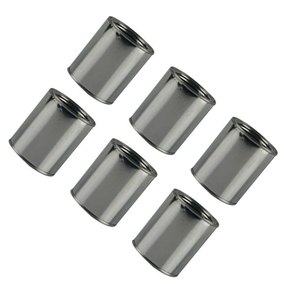 WHAMVOX  6 Pcs Metal Paint Cans with Lids Empty for Party Tin Silver