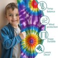 thumbnail image 3 of Blackout Kids Curtains,Colorful Rainbow Tie Dye Spiral Pattern Childrens Insulated Curtains Set Of 2,Bedroom Essentials,Toddler Room Decor 42"x54", 3 of 5