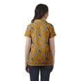 thumbnail image 4 of Moomaya Chemise Tunique Style Enveloppant pour Femmes en Coton Décontracté Col Classique Boutonné, 4 of 6