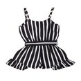 thumbnail image 2 of Summer Leopard Print Infant Baby Girls Cotton Rompers Overalls Sleeveless Button Jumpsuits Outfits Kids Clothes Coffee 1-2 Years, 2 of 4