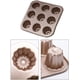 thumbnail image 2 of Molde estriado antiadherente de acero al carbono de 9 cavidades para cupcakes / muffins Dorado Adepaton YQ-1861, 2 of 4