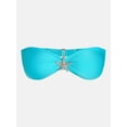 thumbnail image 6 of No Boundaries Starfish Brooch Bandeau Bikini Top, Women's XXS-XXL, 6 of 6