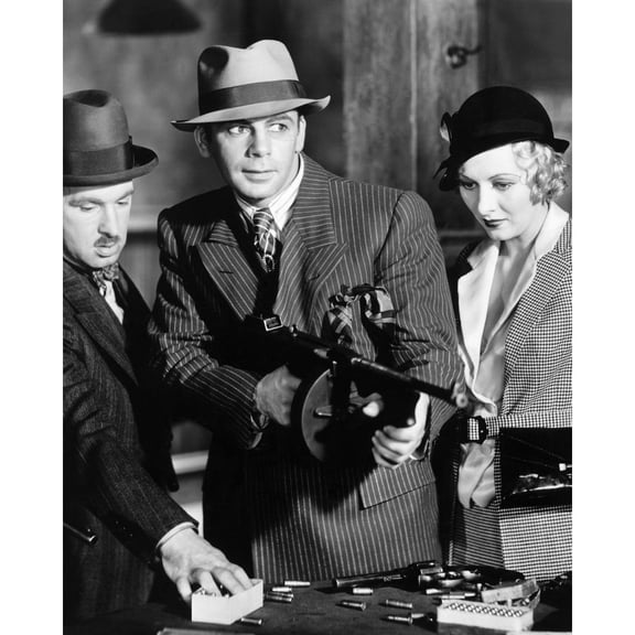 Scarface Vince Barnett Paul Muni Karen Morley 1932 Photo Print (8 x 10)