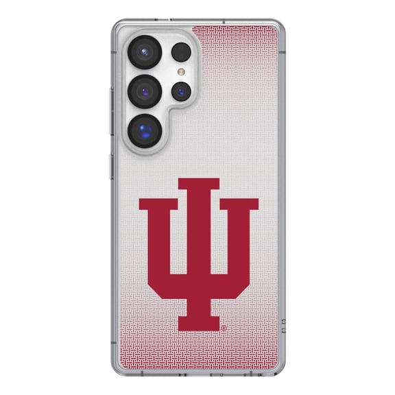Indiana Hoosiers Linen Logo Galaxy Clear Case