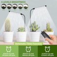 thumbnail image 4 of Indoor Plant Grow Light, Full Spectrum Gooseneck Plant Light for Small Plants for Sowing, Automatic Timer, 4 of 5