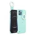 thumbnail image 1 of KIQ Selfie Ring Light Case Cover Anti-Scratch Full-Body Slim and Lightweight For iPhone 12 / 12 Pro (Green), 1 of 1