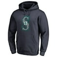 thumbnail image 2 of Men's Navy Seattle Mariners Splatter Logo Pullover Hoodie, 2 of 3