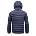 thumbnail image 3 of Hinvhai Men's Lightweight Water-Resistant Hooded Puffer Jacket Insulated Winter Coat with Detachable Hood for Snow Ski Blue XXXXL(XXXXL), 3 of 3