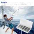thumbnail image 3 of CHUANK 201Pcs Stainless Steel Fishing Split Rings with Fishing Pliers  Fishing Hook Line Connector Tackle Accessories  5 Sizes High Strength Lure Tackle Connector Kit  Fish Hook Remover F, 3 of 8
