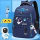 thumbnail image 2 of Mochila para niños Estudiantes Mochilas escolares Niños Astronauta Moda Bolsa noctilucente impermeable, 2 of 4