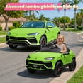 thumbnail image 5 of Lamborghini 12V Kids Ride On Car with Remote Control, Battery Powered  Electric Car with 4 Wheels, USB, Ride On Toys for 3+ Years Olds Girls Boys, Green, 5 of 9