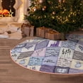 thumbnail image 5 of Rateoe Lavender Flowers Pattern Christmas Tree Skirt with Ties , Christmas Tree Decorations, Farmhouse Christmas Decor Xmas Holiday Decorations-36", 5 of 6