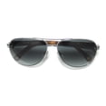 thumbnail image 2 of NEW JACK SPADE MORTON MENS/WOMENS SHIELD FULL-RIM GRADIENT RUTHENIUM AUTHENTIC BRAND NAME RETRO CONTEMPORARY PILOT FRAME GRADIENT GRAY LENSES 60-14-140 SUNGLASSES/SHADES, 2 of 9