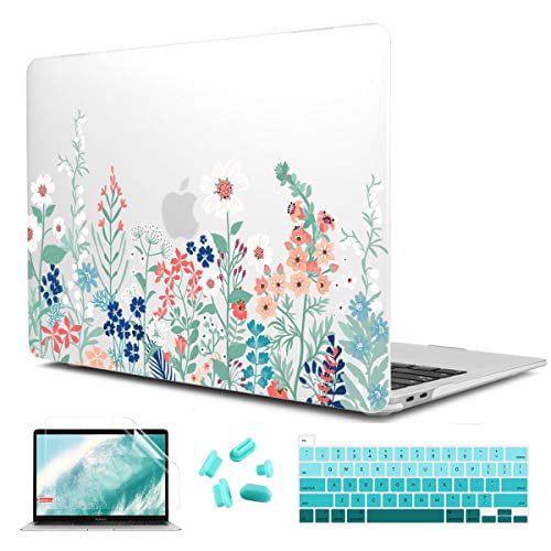 Matte Clear Plastic Hard Shell Case & Keyboard Cover Only Compatible with MacBook Pro 13 2020 Touch Bar Fits Touch ID Dongke MacBook Pro 13 inch Case 2020 Release Model A2251 A2289 