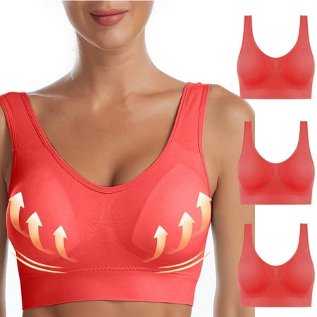 Staron Bra for Women No Underwire Comfort Push Up Bra Bralettes Stretch Sport Everyday Bras Wireless Daily Underwear Bralettes Solid Color Bra