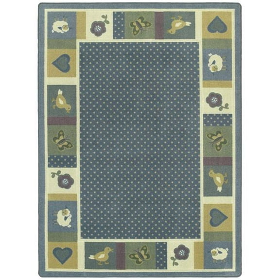 Seeing Spots Soft 3 ft.10 in. x 5 ft.4 in.  WearOn Nylon Machine Tufted- Cut Pile Just for Kids Rug