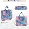 thumbnail image 6 of FORMRS Womens Corduroy Tote Bag Crossbody Shoulder Handbag with Pocket, Pink Marble Pattern, 6 of 7