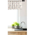 thumbnail image 3 of Ambesonne Colorful Window Valance, Anchors and Hearts, 54" X 18", Vermilion Grey, 3 of 3