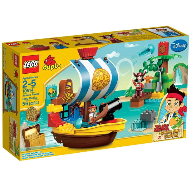 LEGO Duplo Jake's Pirate Ship Bucky with Captain Hook Play Set