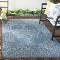 thumbnail image 2 of SAFAVIEH Courtyard Clodagh Medallion Indoor/Outdoor Area Rug, Navy/Grey, 6'7" x 9'6", 2 of 6