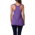thumbnail image 3 of 6933 Next Level Apparel Ladies' French Terry Racerback Tank Purple Rush S, 3 of 6