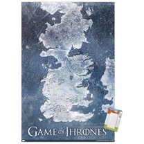 Game of Thrones - Winter Map Wall Poster, 14.725" x 22.375"