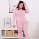 thumbnail image 4 of Ropa interior térmica para mujer color sólido grasa MM más grasa más tamaño otoño pantalones rasguño pelo más terciopelo fino siete colores 240 kg, 4 of 4