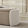 thumbnail image 6 of Vknow Furniture Upholstered Flip Top Storage Bench, Beige, 280 lb Limit, 6 of 8