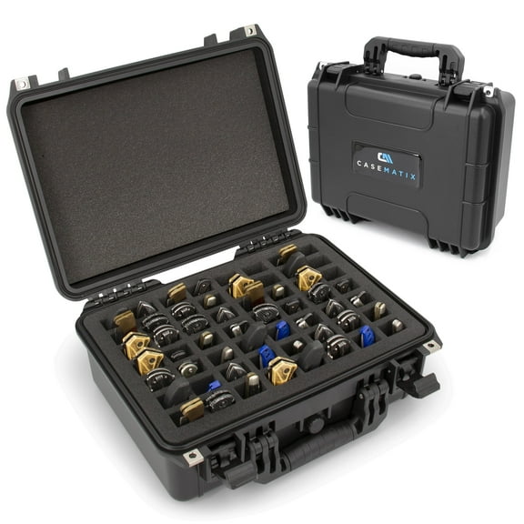 CASEMATIX 56 Folding Knife Case - Waterproof Holder & Organizer for 56 Knives, Swiss Army & More