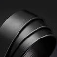 thumbnail image 5 of Leather Belts for Men Automatic Buckle Leather Geometric Spliced Metal Buckle Matte Strap Business Daily Versatile Waist Accessory Silver 110cm, 5 of 6