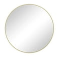thumbnail image 6 of Noble House 48" Round Metal Wall Mirror, Modern Circular Vanity & Decorative Mirror for Bathroom & Bedroom, Gold, 6 of 7