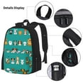 thumbnail image 3 of Pofeuu Cartoon Dogs Print Backpack Travel Backpacks With Lunch Bag Pencil Bag Set 3 pcs Set Cartoon Backpack, 3 of 7