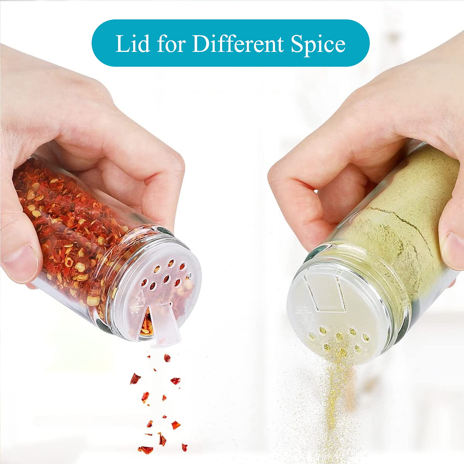 Spice Jar Bundle With Spice Rack Organizer & Labels – Fresh