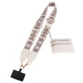 thumbnail image 1 of 1pcs Clip And Go Phone Strap with Zipper Pouch,Crossbody Adjustable Chain Lanyard with PU Leather Wallet for All Phones, 1 of 8