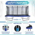 thumbnail image 3 of Plexalife 8' X 14' Gymnastics Style, Rectangular Trampoline Set with Premium Top-Ring Enclosure System - Blue/Black, 3 of 6