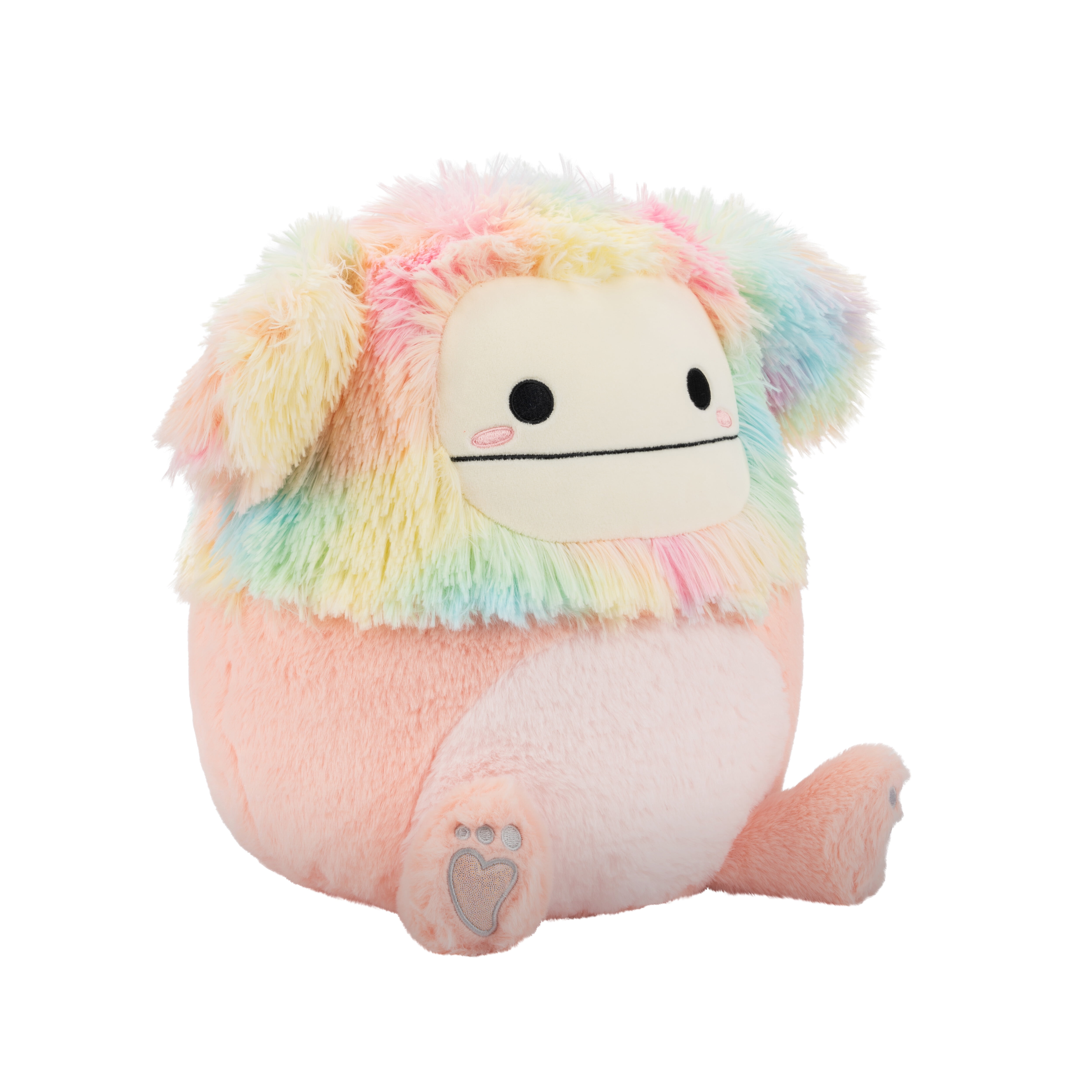 Squishmallows FuzzAMallow Official 12 inch Diane the Bigfoot with Rainbow Hair - Child's Ultra Soft Plush Toy