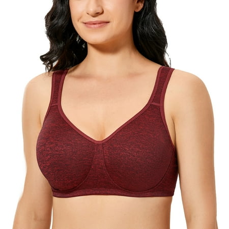 

DELIMIRA Women s Plus Size Wireless Unlined Comfort Full Coverage Bra