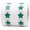 Green, variant on Metallic Rose Star Stickers, 1/2 Inch Wide, 1000 Labels on a Roll