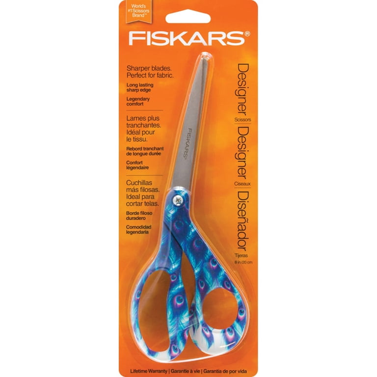 Lot De 2 Ciseaux Fiskars Halloween – édition Limitée Araignées Violet, Lames 4''